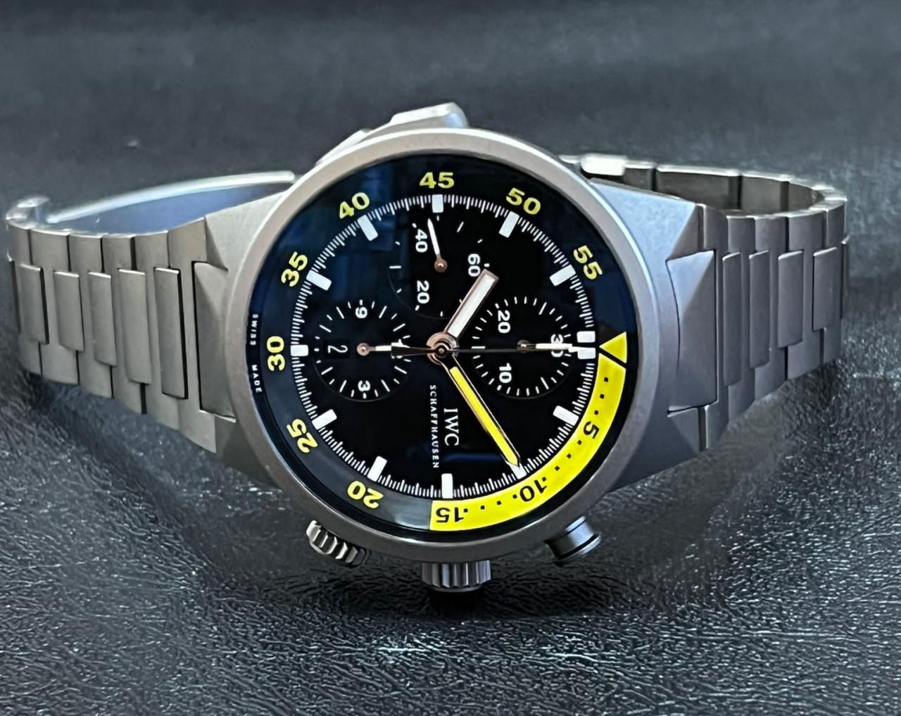 Aquatimer Split Minute Chronograph Titanium Black Dial - IW3723-01