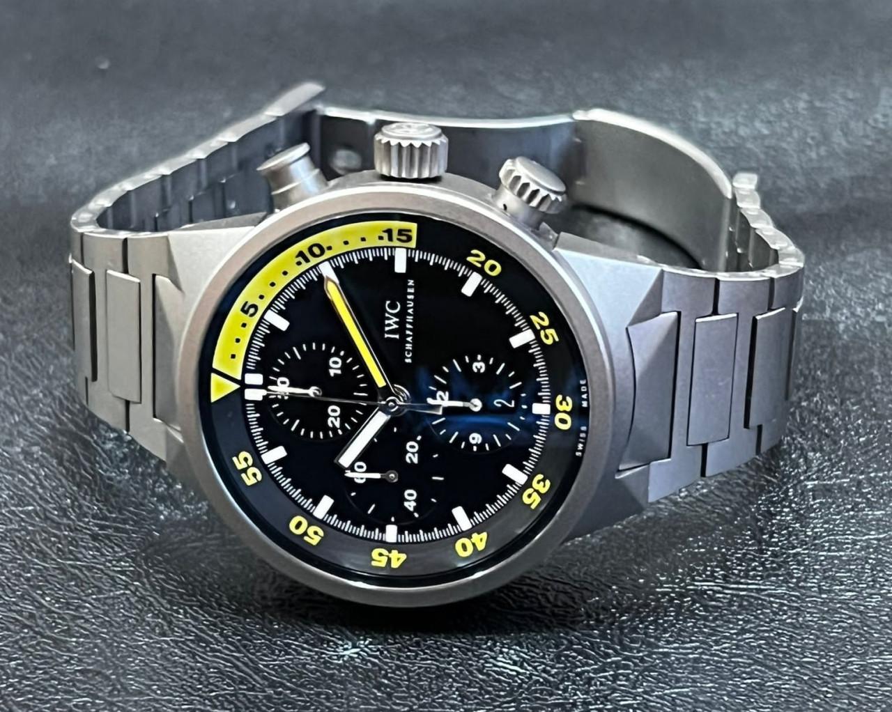 Aquatimer Split Minute Chronograph Titanium Black Dial - IW3723-01