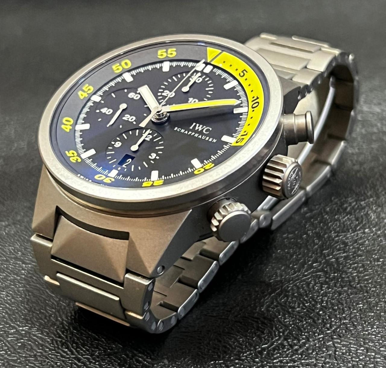 Aquatimer Split Minute Chronograph Titanium Black Dial - IW3723-01