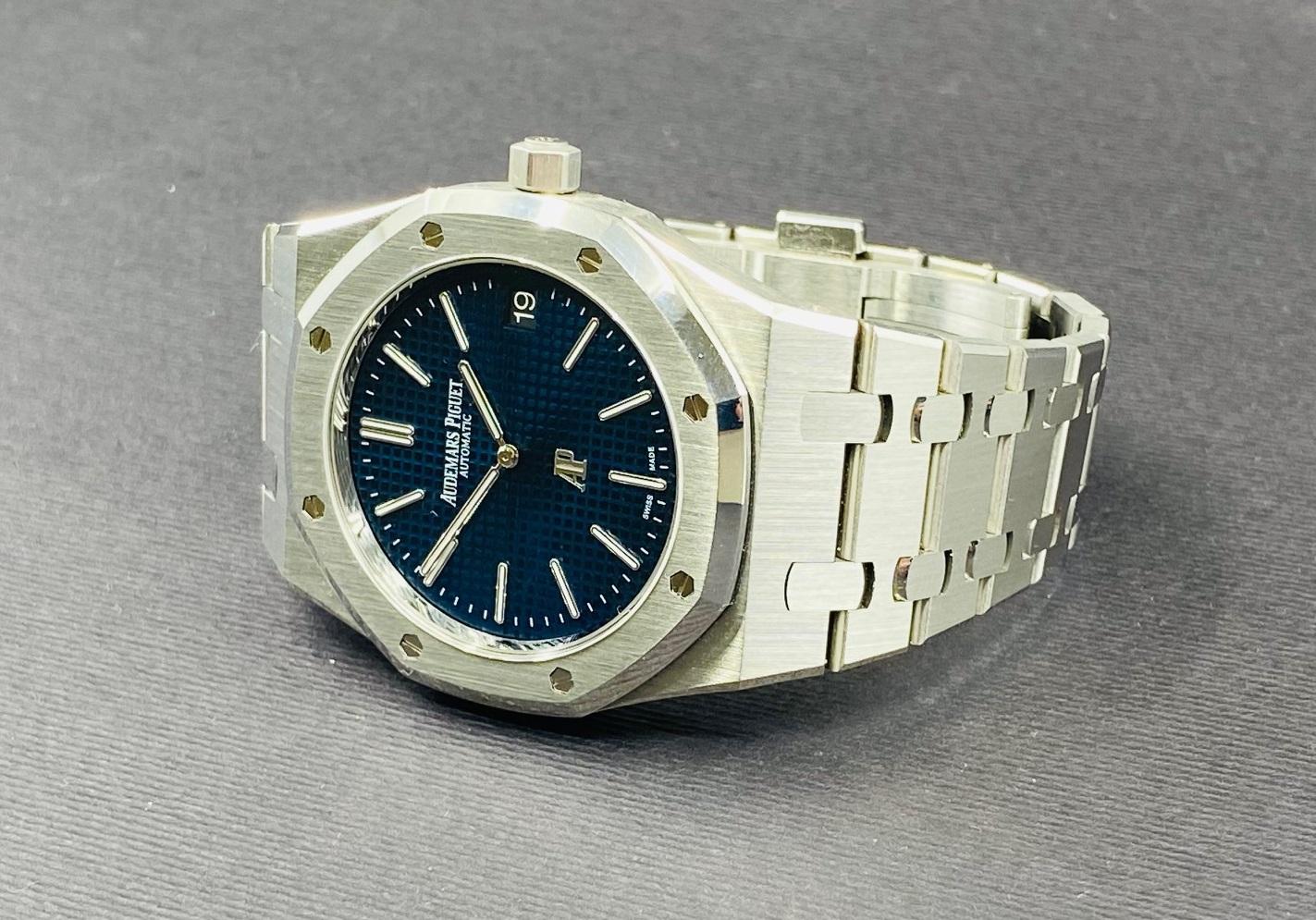 Royal Oak Extra-Thin Steel Blue Dial - 15202ST.OO.1240ST.01