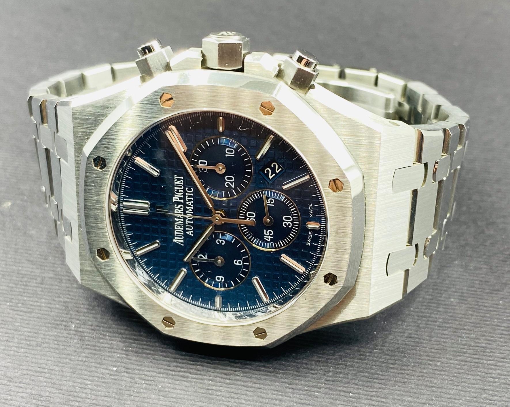 Royal Oak Chronograph Blue Dial Steel - 26320ST.OO.1220ST.03