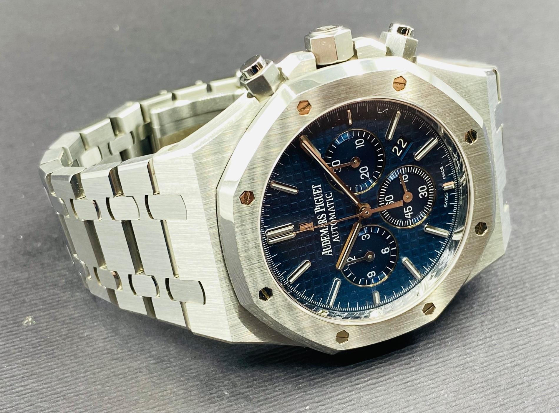 Royal Oak Chronograph Blue Dial Steel - 26320ST.OO.1220ST.03