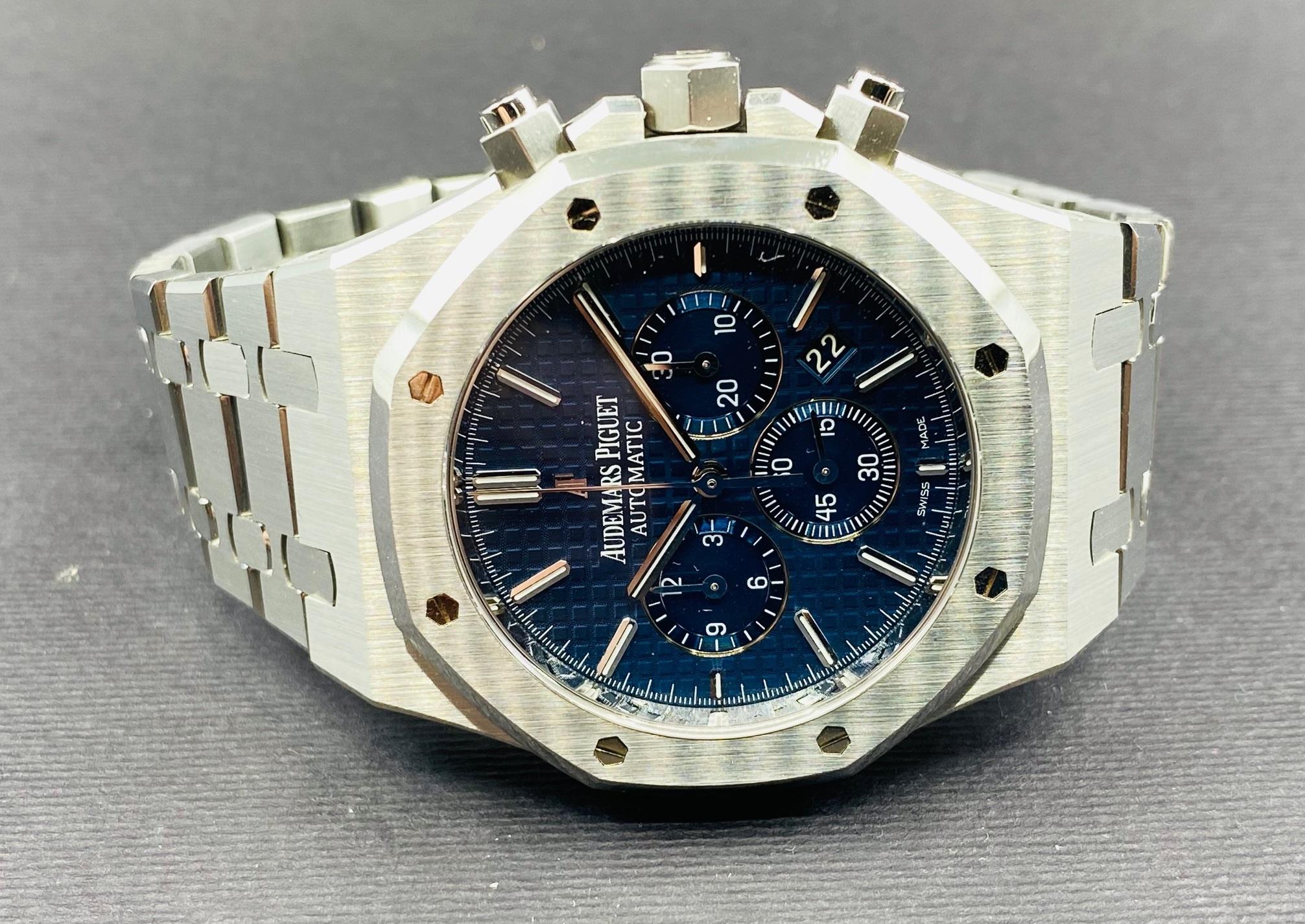 Royal Oak Chronograph Blue Dial Steel - 26320ST.OO.1220ST.03