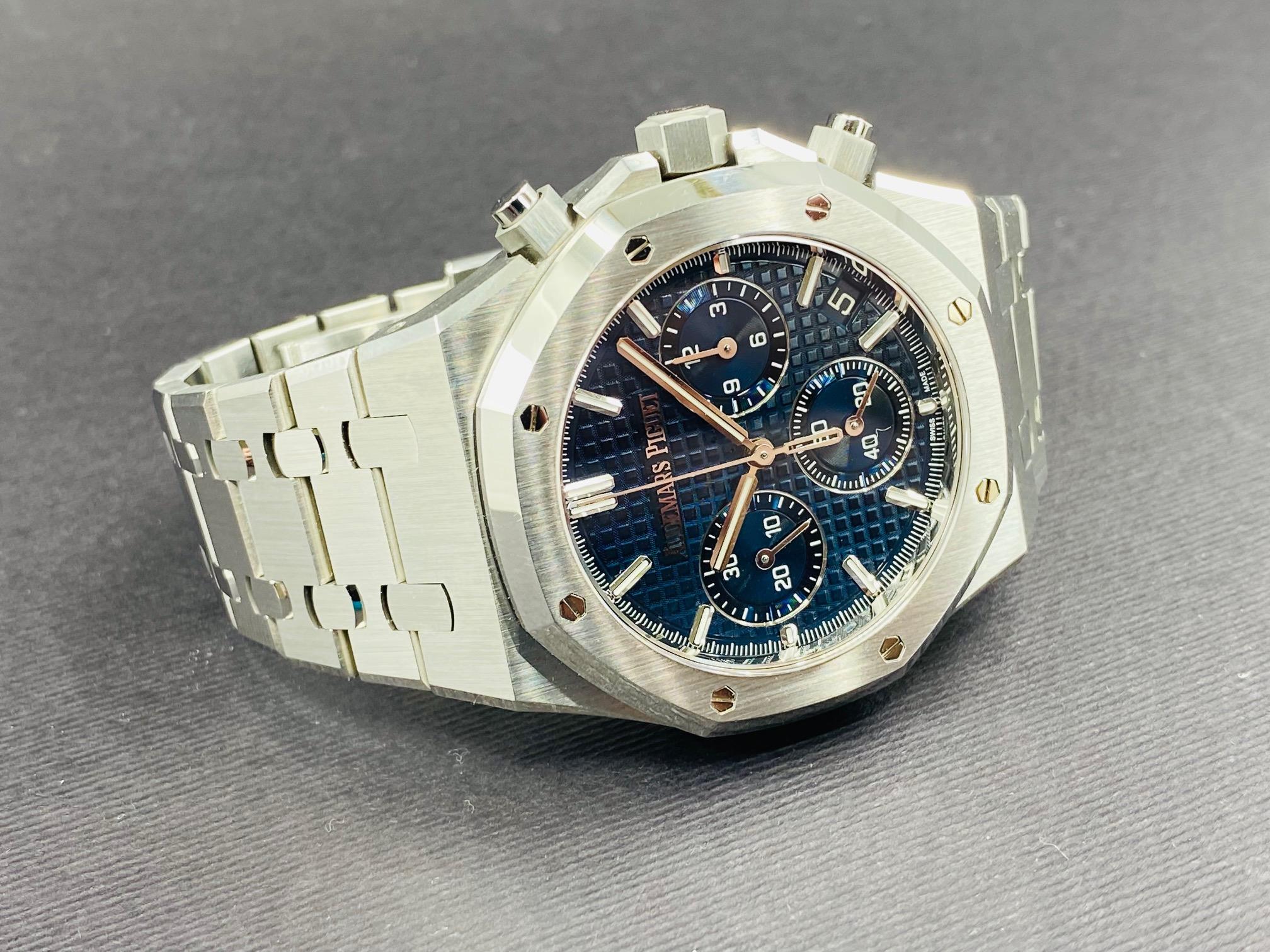 Royal Oak Chronograph 50th Anniversary Steel Blue Dial - 26240ST.OO.1320ST.01