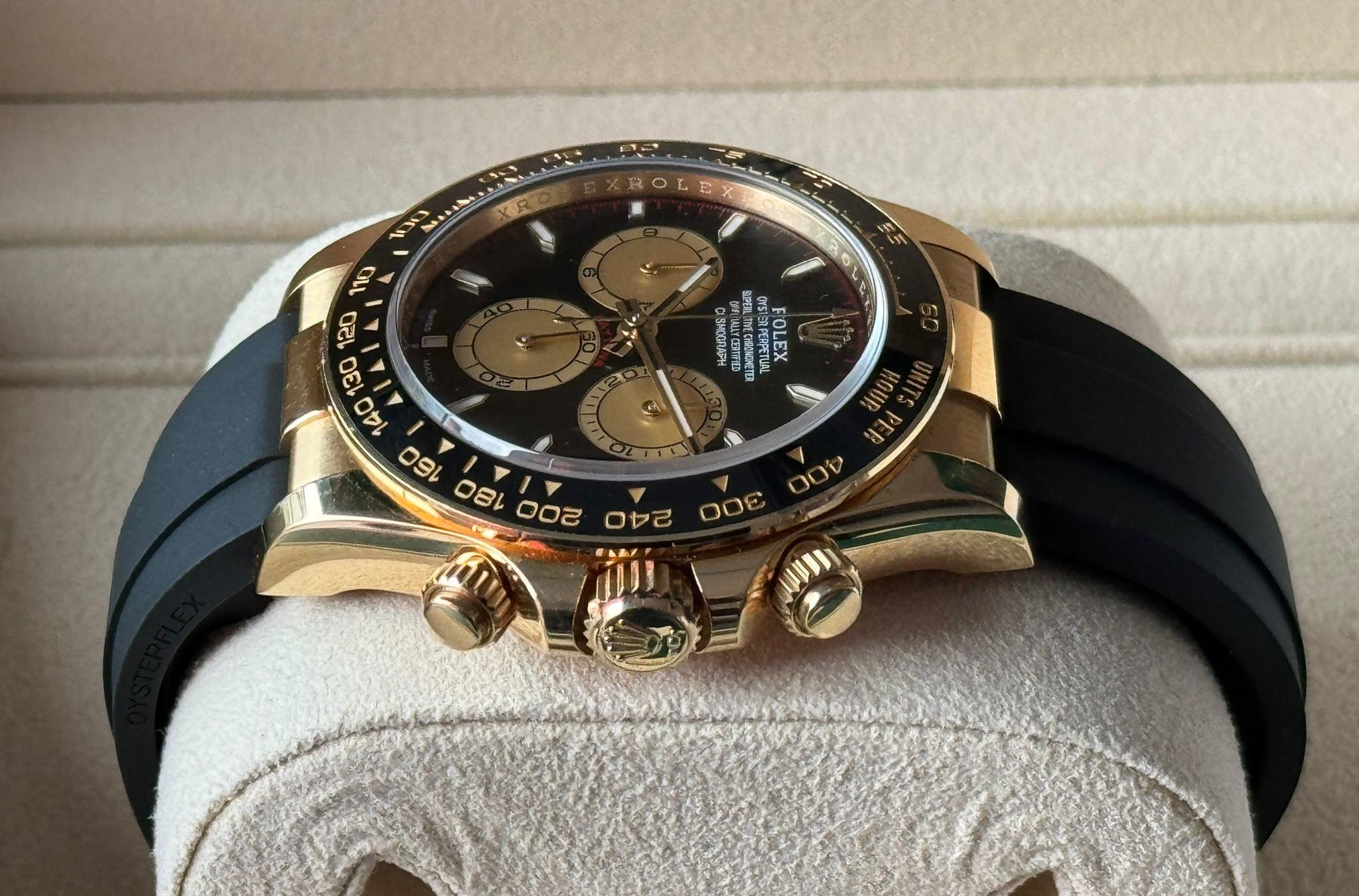 Oysterflex Paul Newman Yellow Gold Black Dial - 126518LN