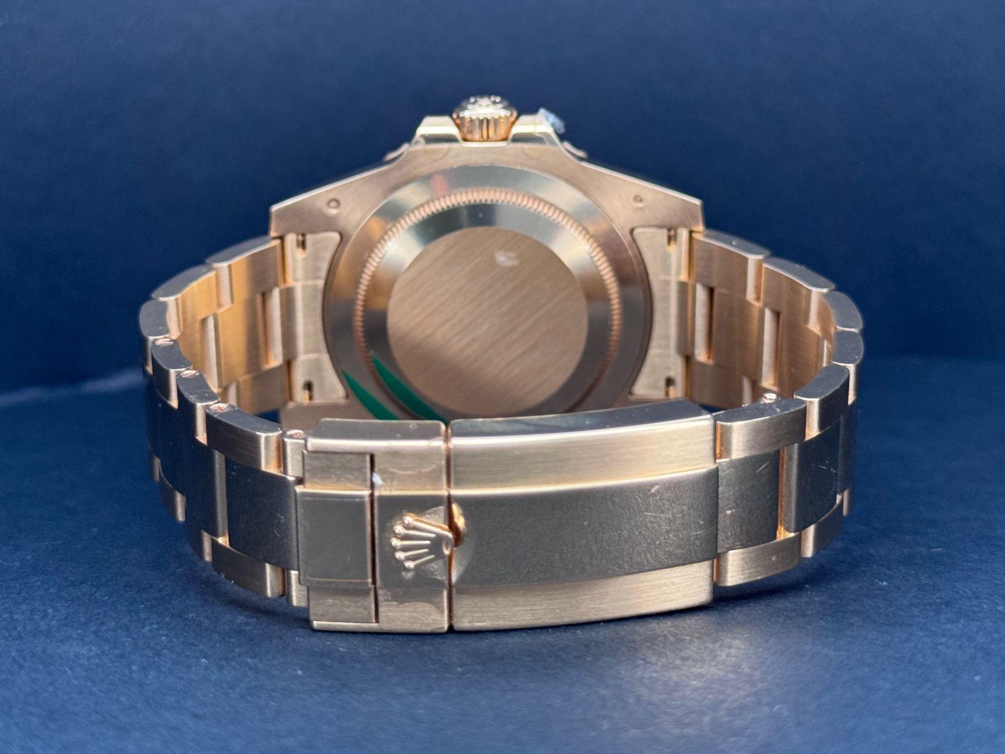 GMT Master II Yellow Gold Green Dial - 116718LN 