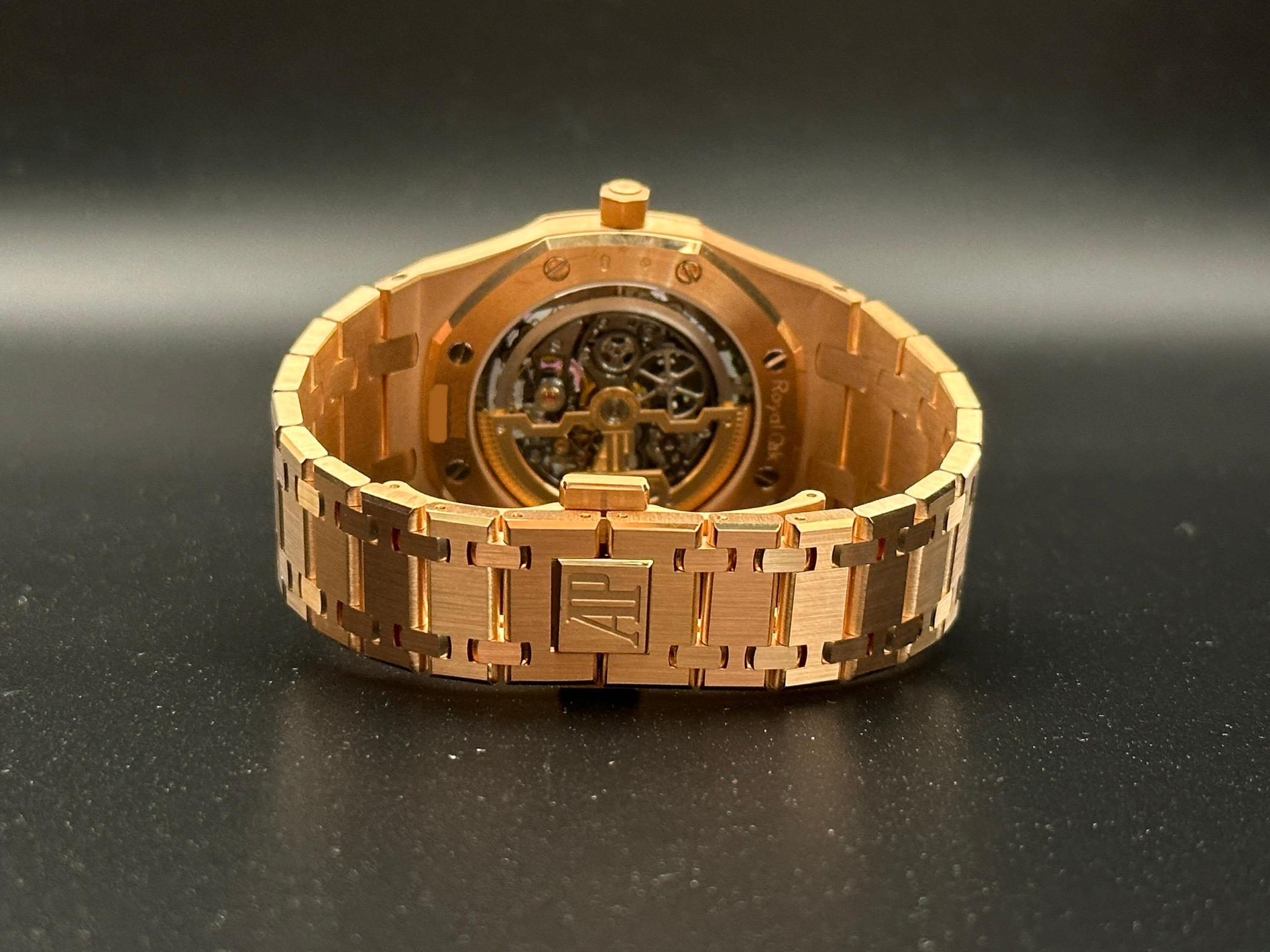 Royal Oak Extra Thin Openworked Rose Gold - 15204OR.OO.1240OR.01