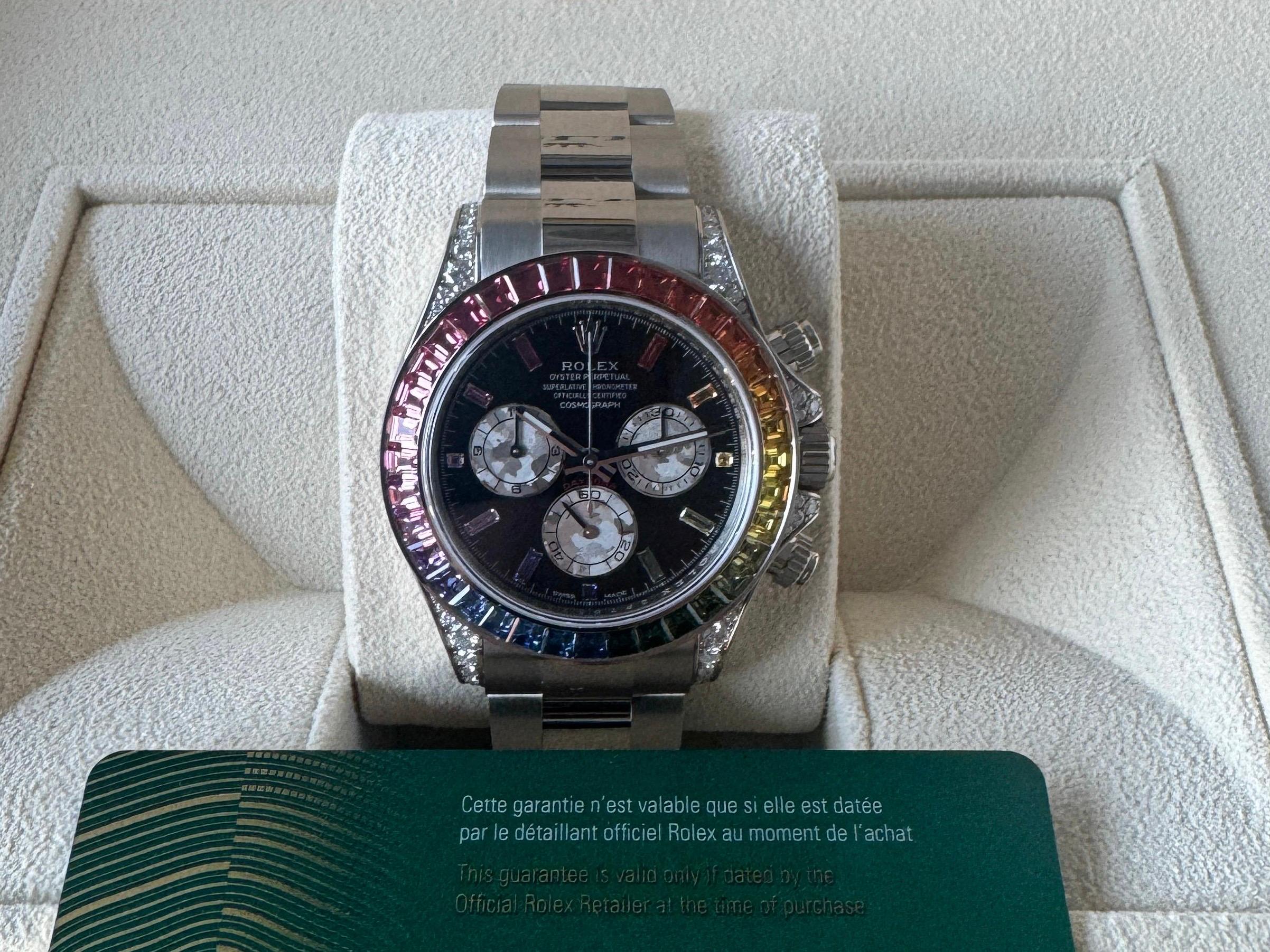 Cosmograph Daytona Oyster Perpetual Rainbow White Gold - 116599RBOW