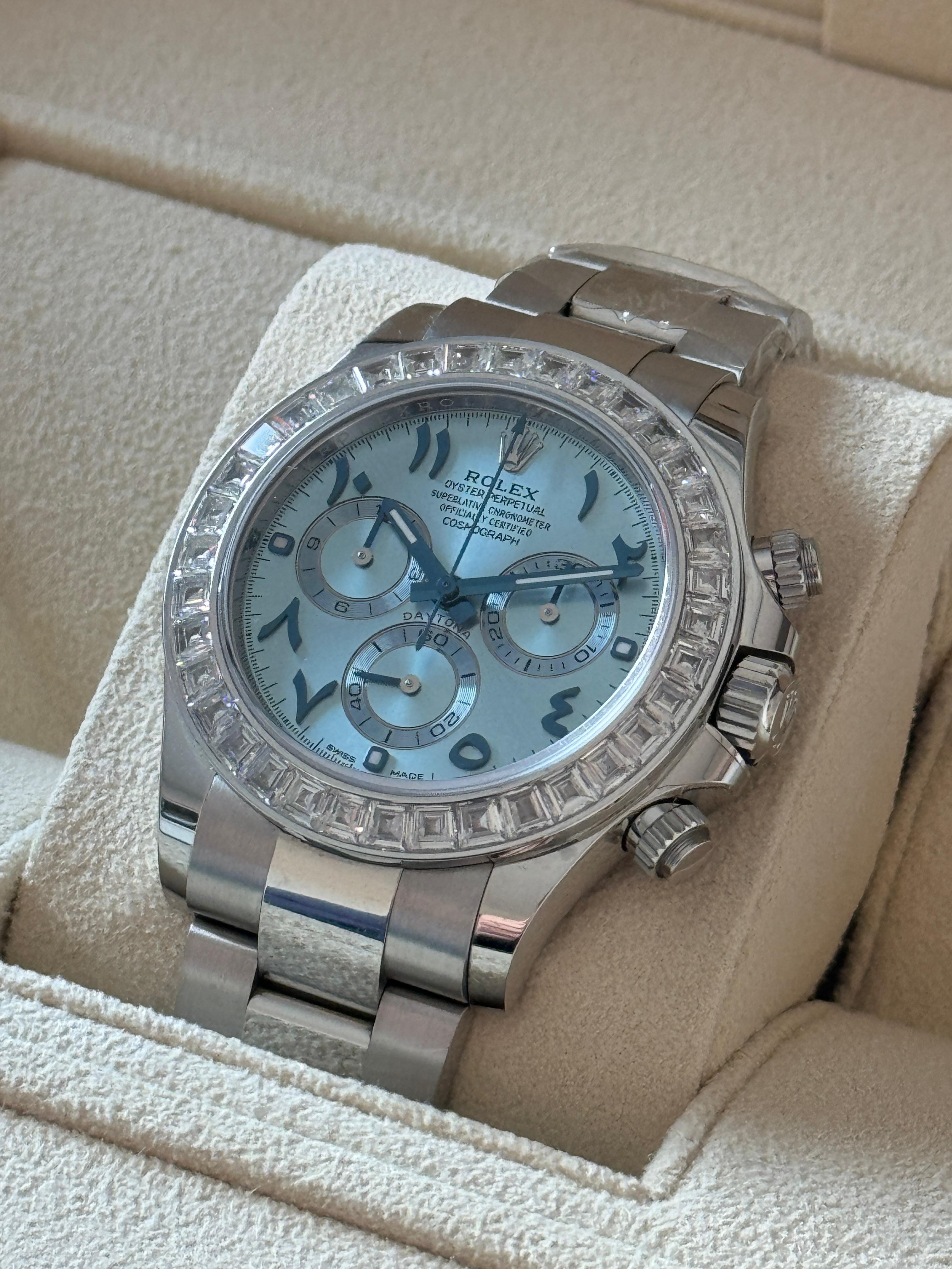 Daytona Baguette Bezel Platinum Limited Arabic Edition - 116576TBR