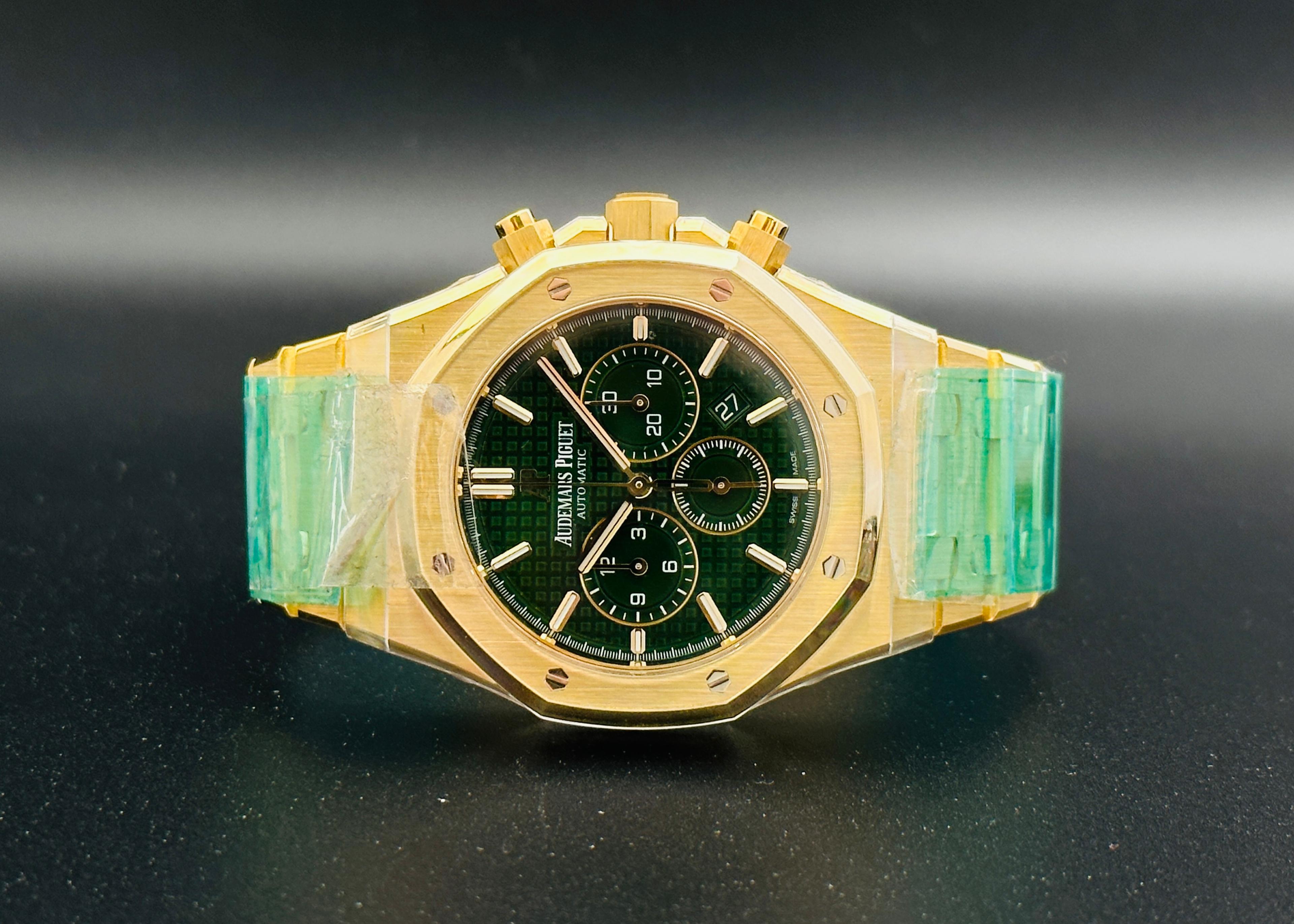 Royal Oak Chronograph Yellow Gold Green Dial Limited 125 Pcs. -  26331BA.OO.1220BA.02