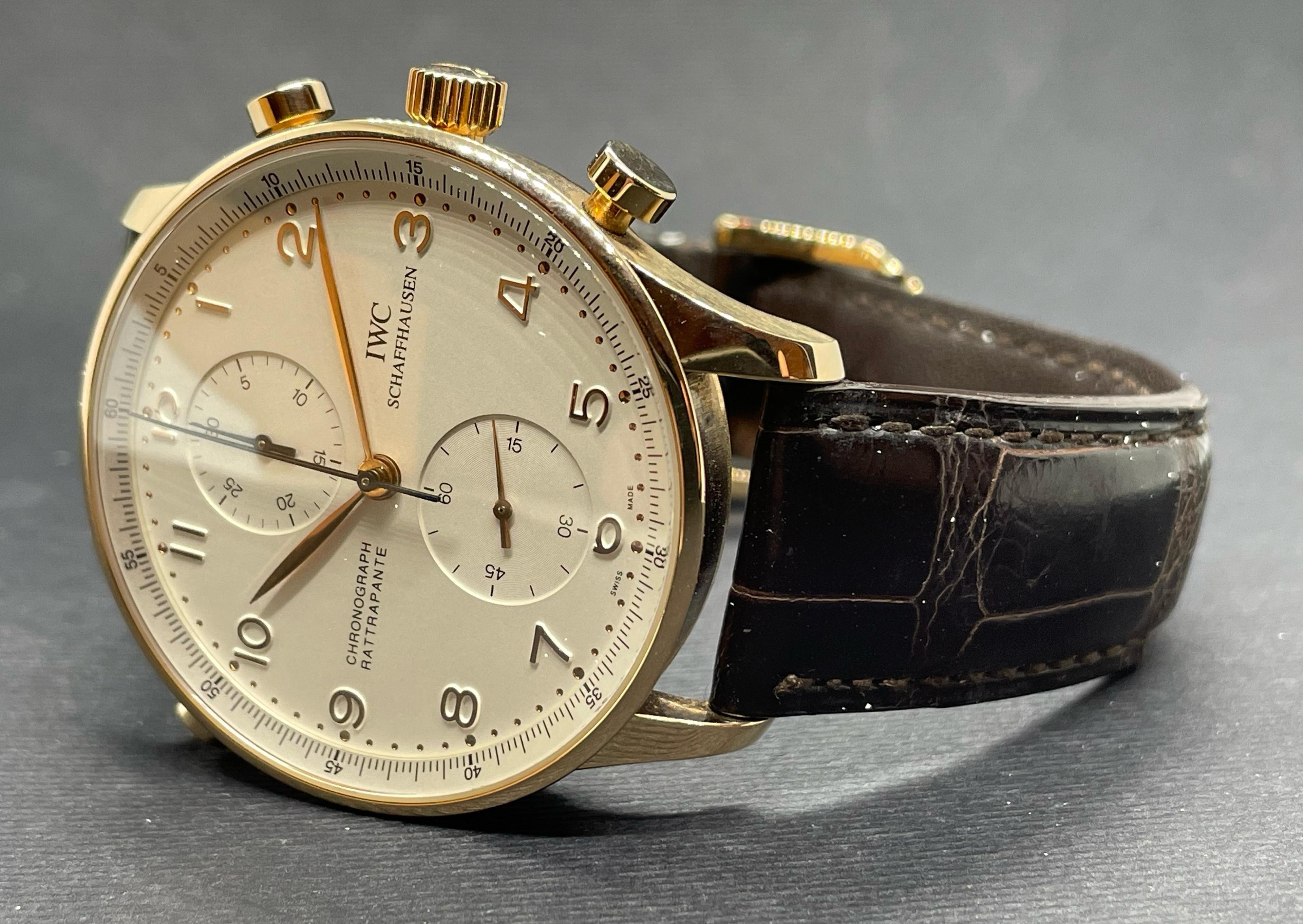 Portuguese Chronograph Rattrapante Rose Gold - IW3712