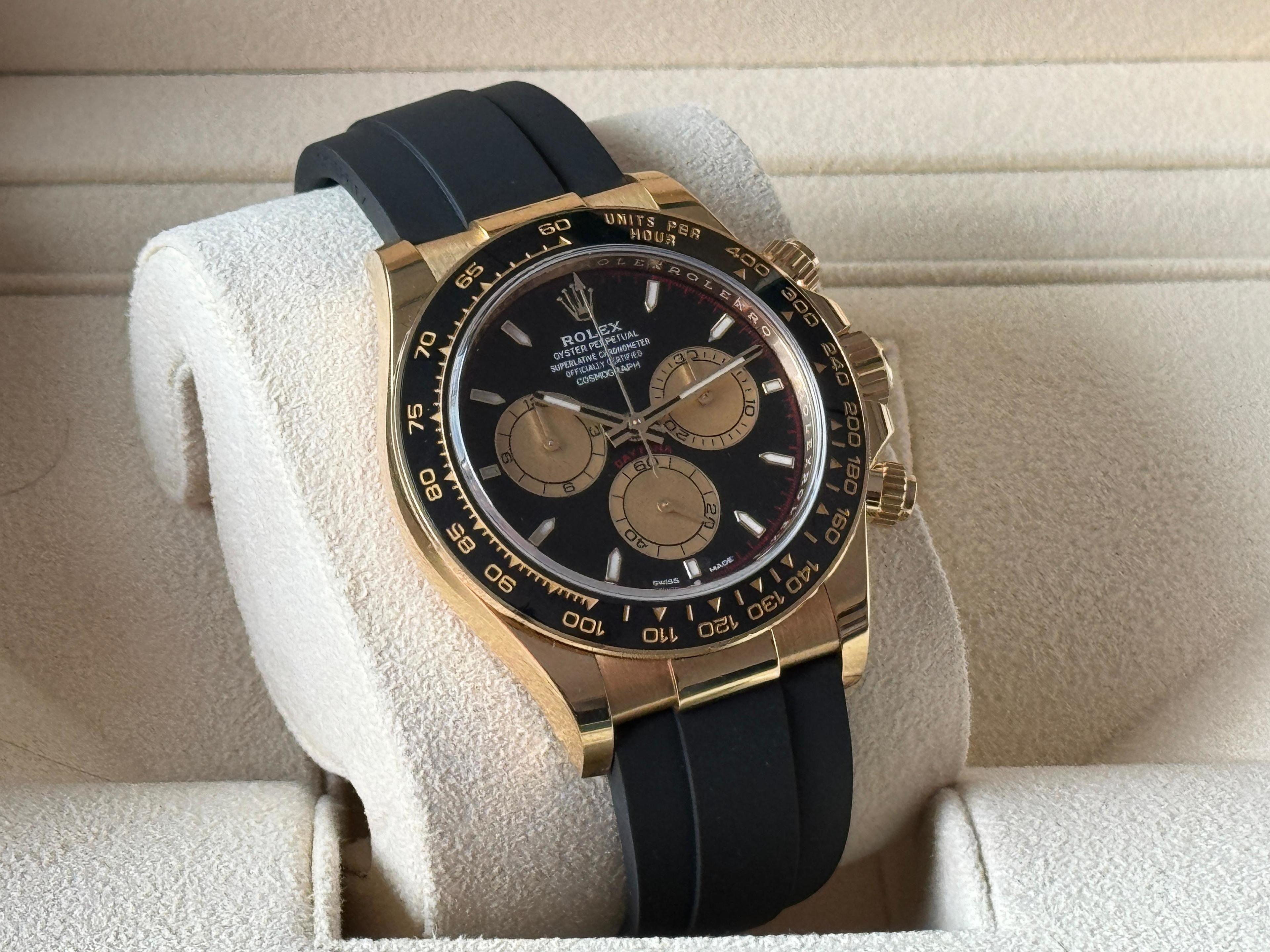 Oysterflex Paul Newman Yellow Gold Black Dial - 126518LN