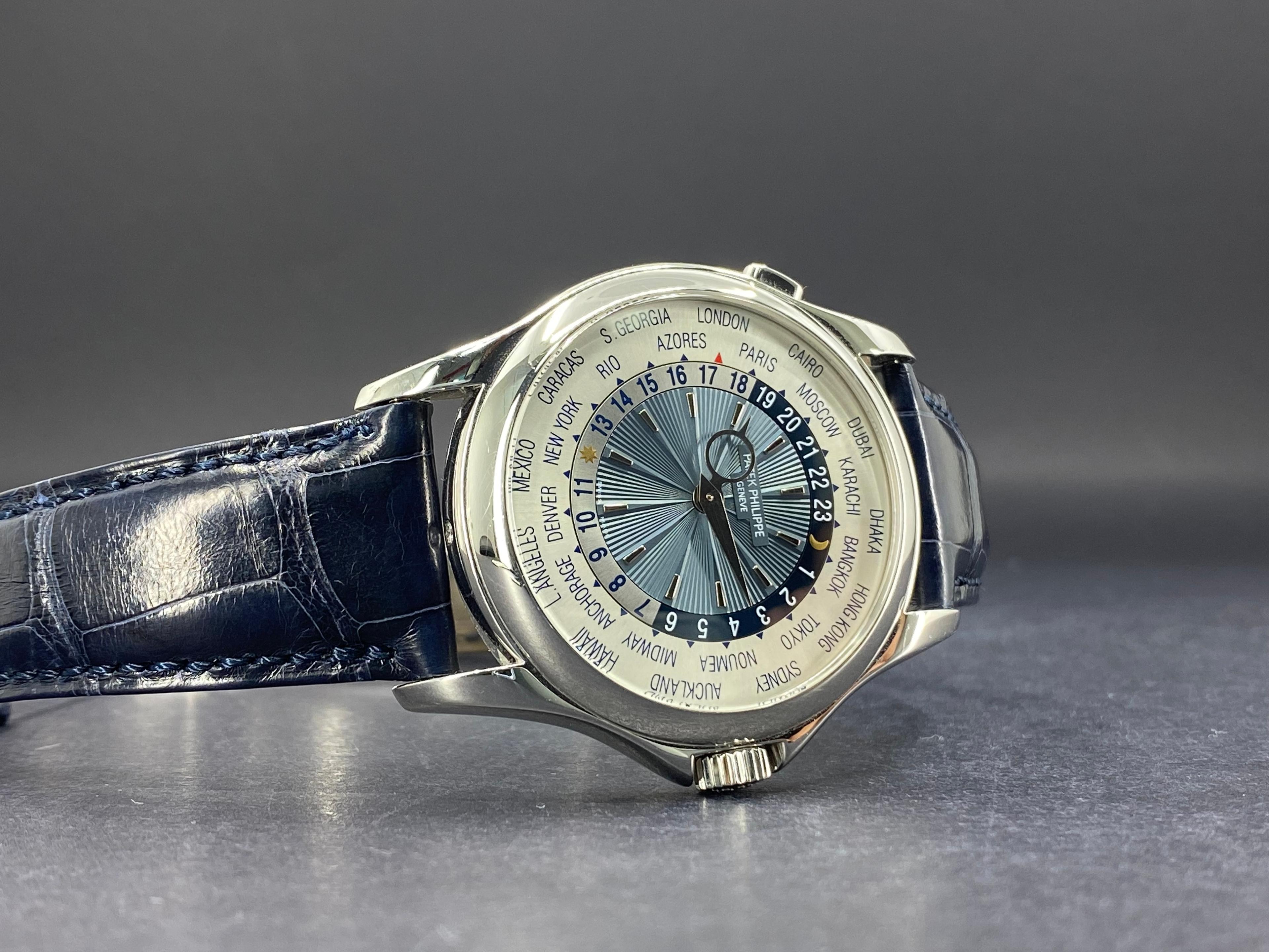 World Time Platinum Blue Dial - 5130P-001