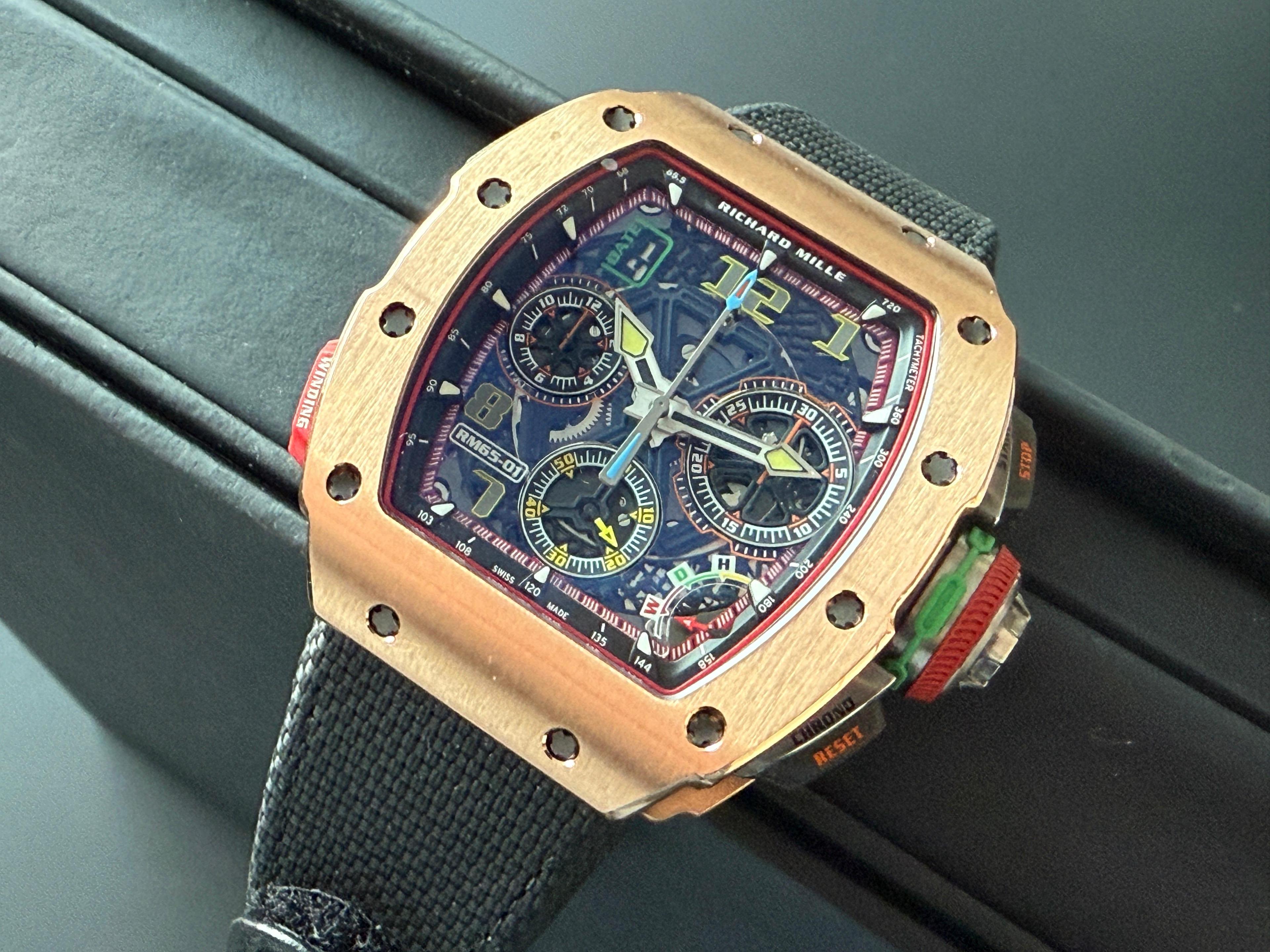 Chronograph Rose Gold Carbon - RM65-01 CA RG