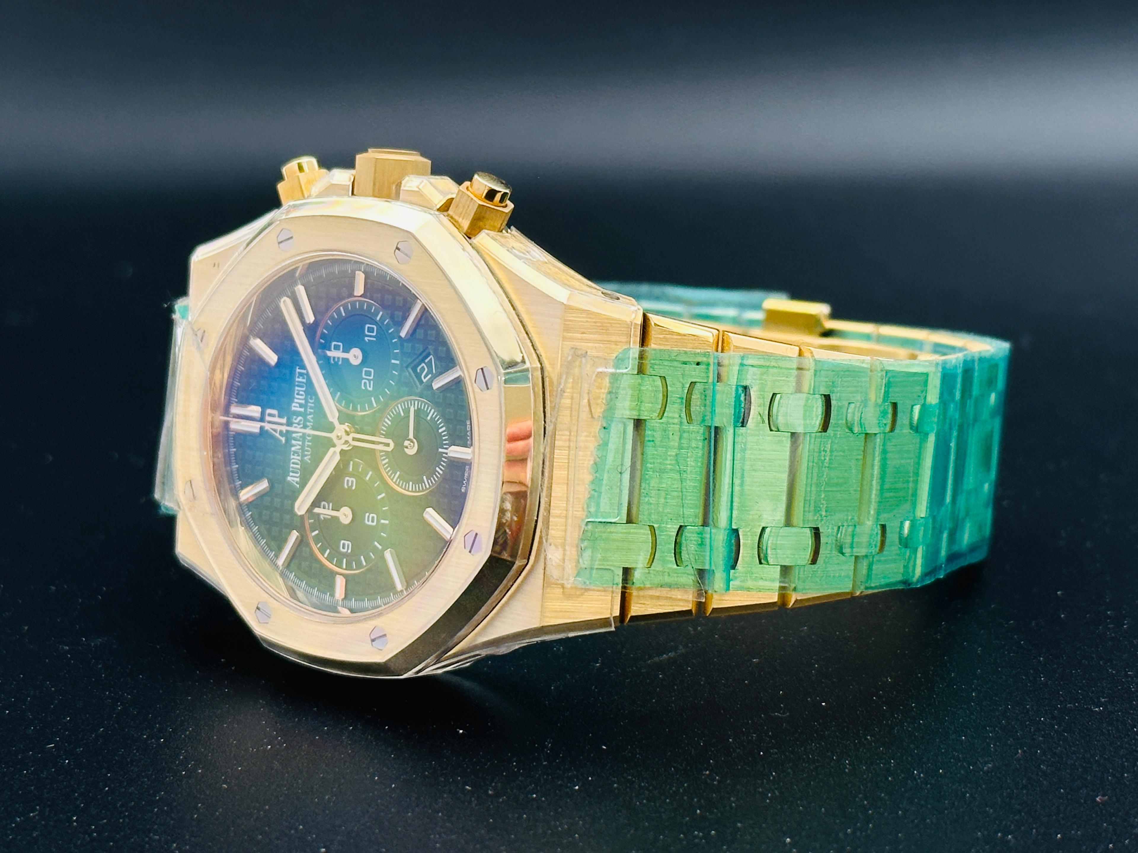 Royal Oak Chronograph Yellow Gold Green Dial Limited 125 Pcs. -  26331BA.OO.1220BA.02