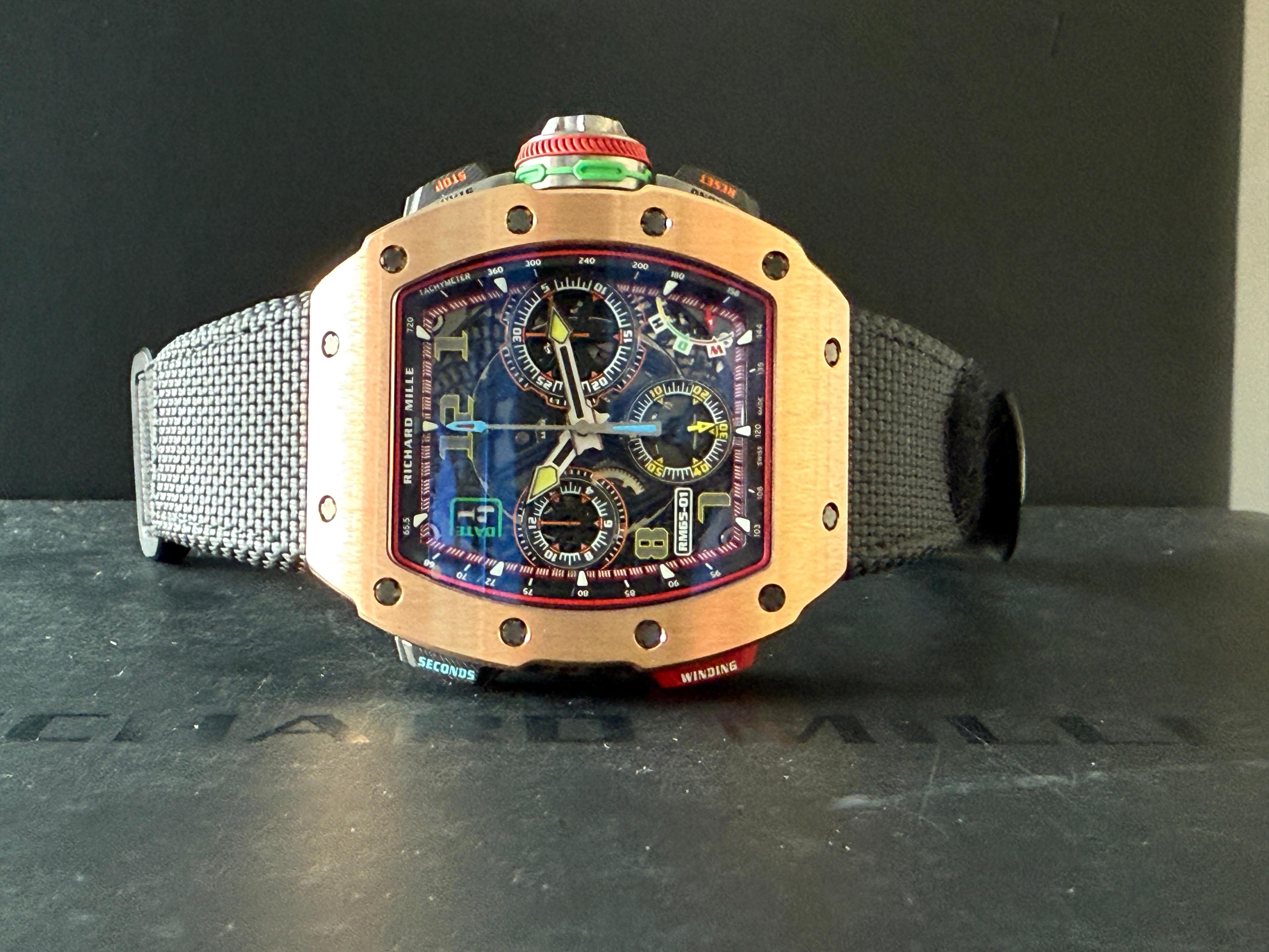 Chronograph Rose Gold Carbon - RM65-01 CA RG