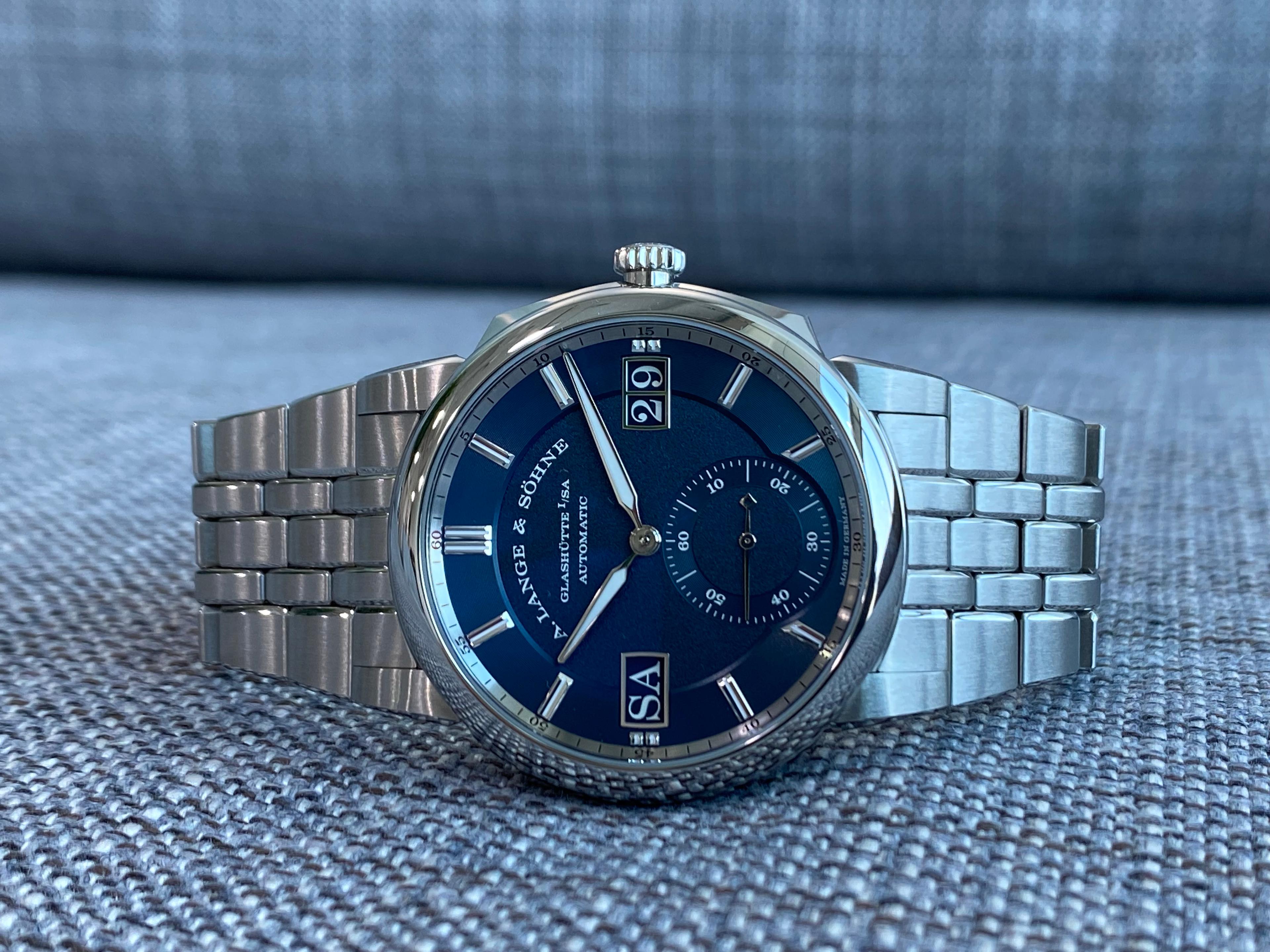 Odysseus Datomatic Steel Blue Dial - 363.179