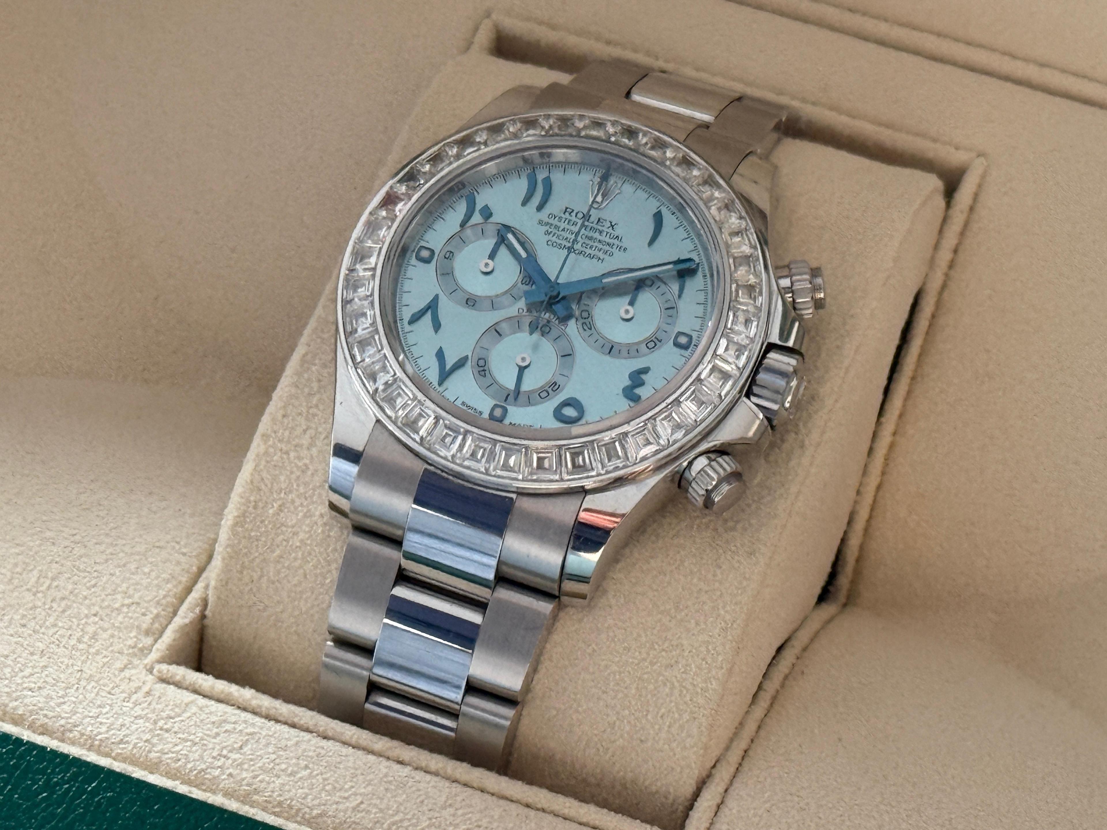 Daytona Platinum Baguette Bezel Limited Arabic Edition - 116576TBR