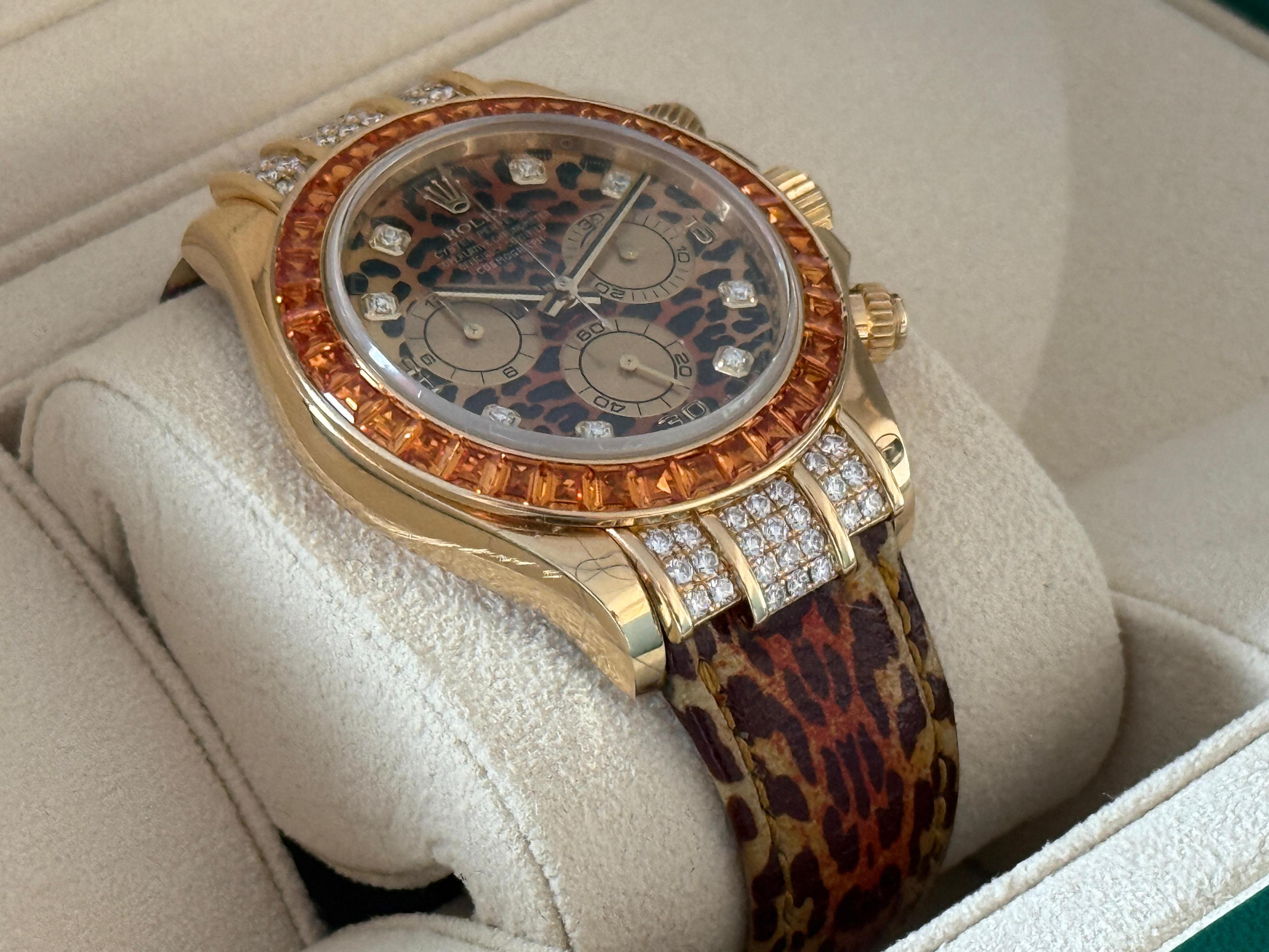 Daytona Oyster Perpetual Cosmograph Leopard Yellow Gold - 116598SACO