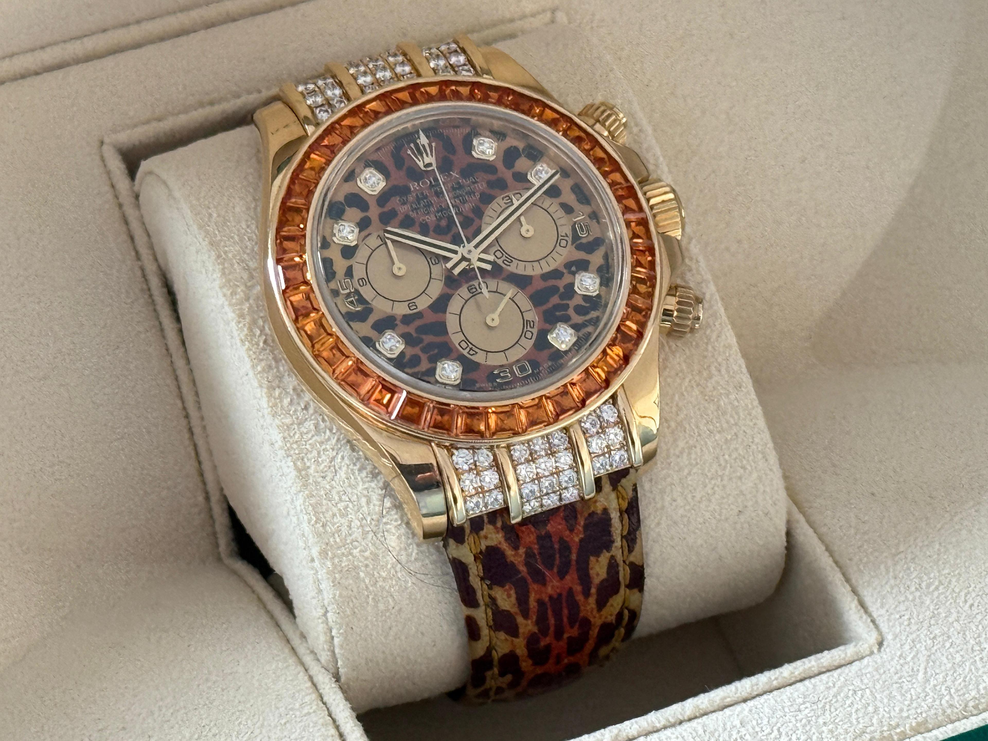 Daytona Oyster Perpetual Cosmograph Leopard Yellow Gold - 116598SACO