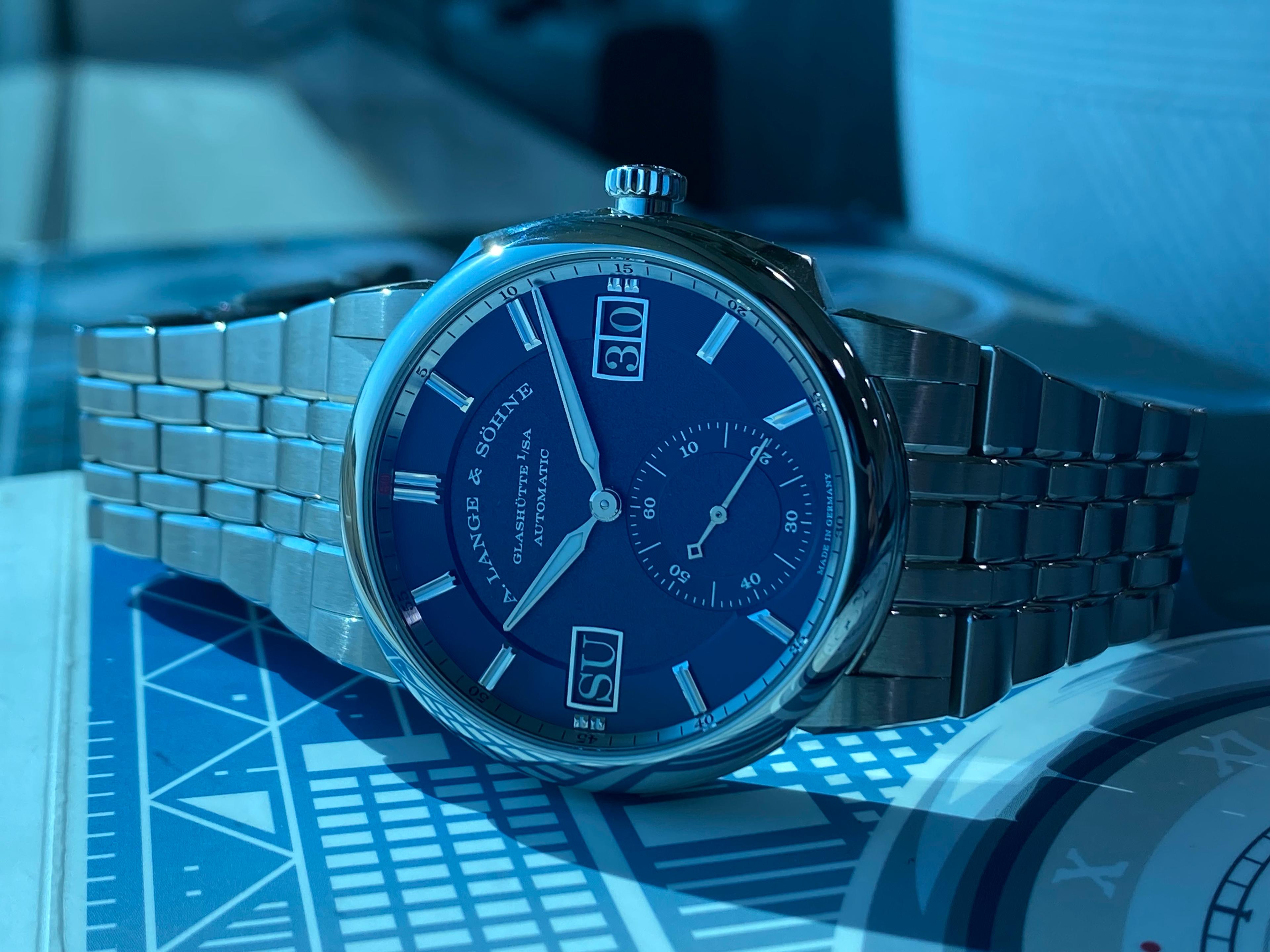 Odysseus Datomatic Steel Blue Dial - 363.179