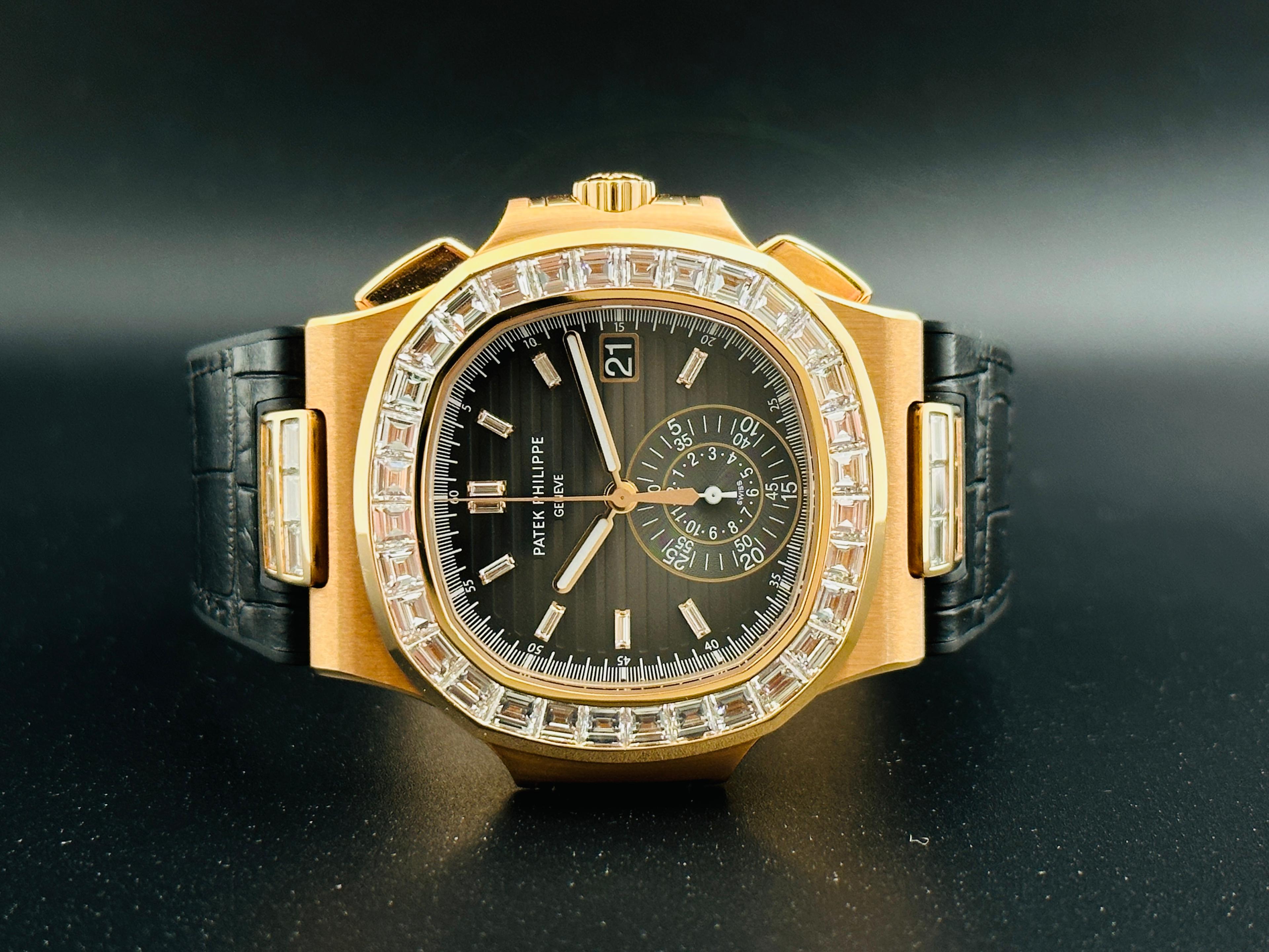 Nautilus Rose Gold Diamond Bezel - 5980/10R-010