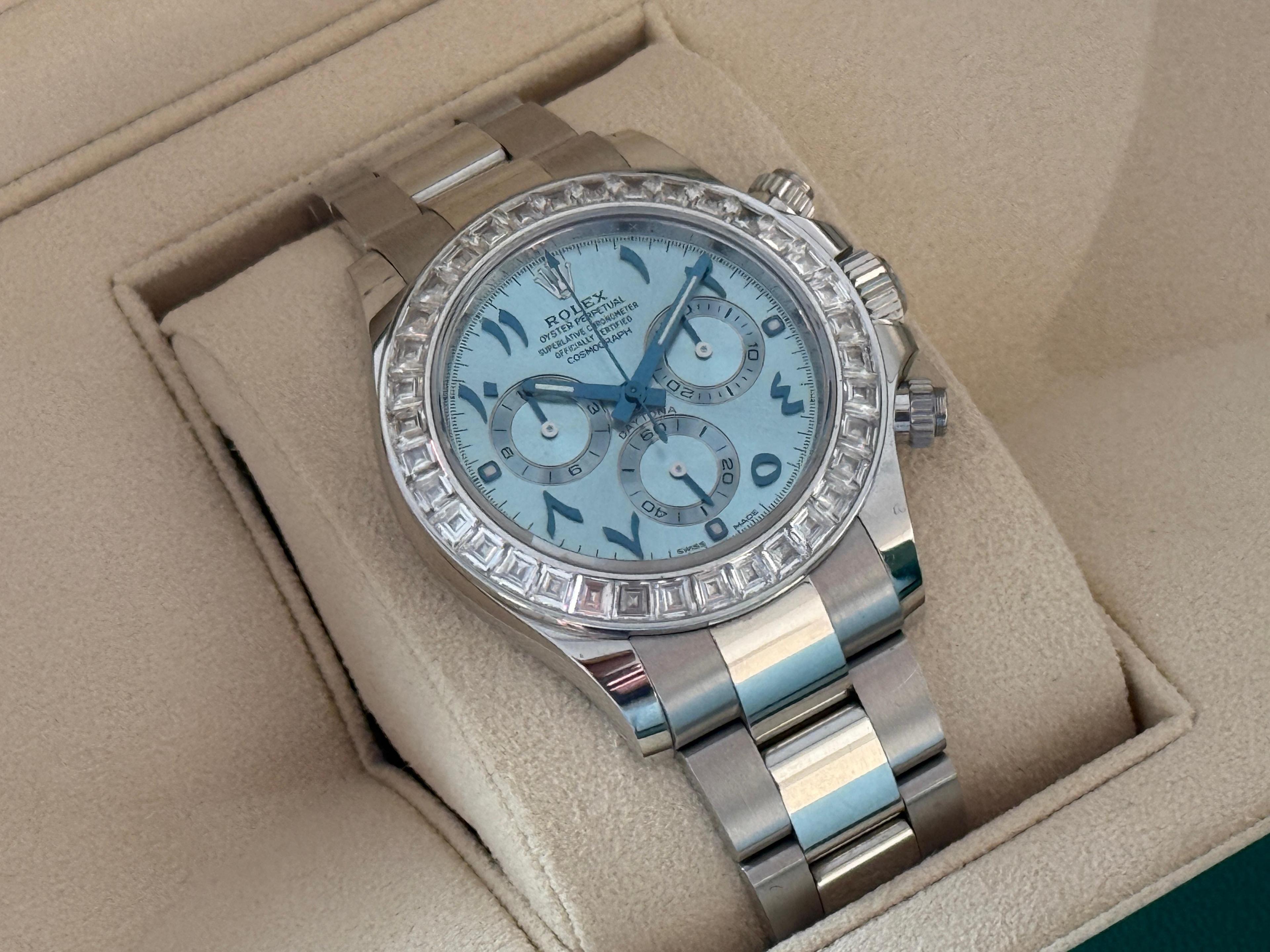 Daytona Platinum Baguette Bezel Limited Arabic Edition - 116576TBR