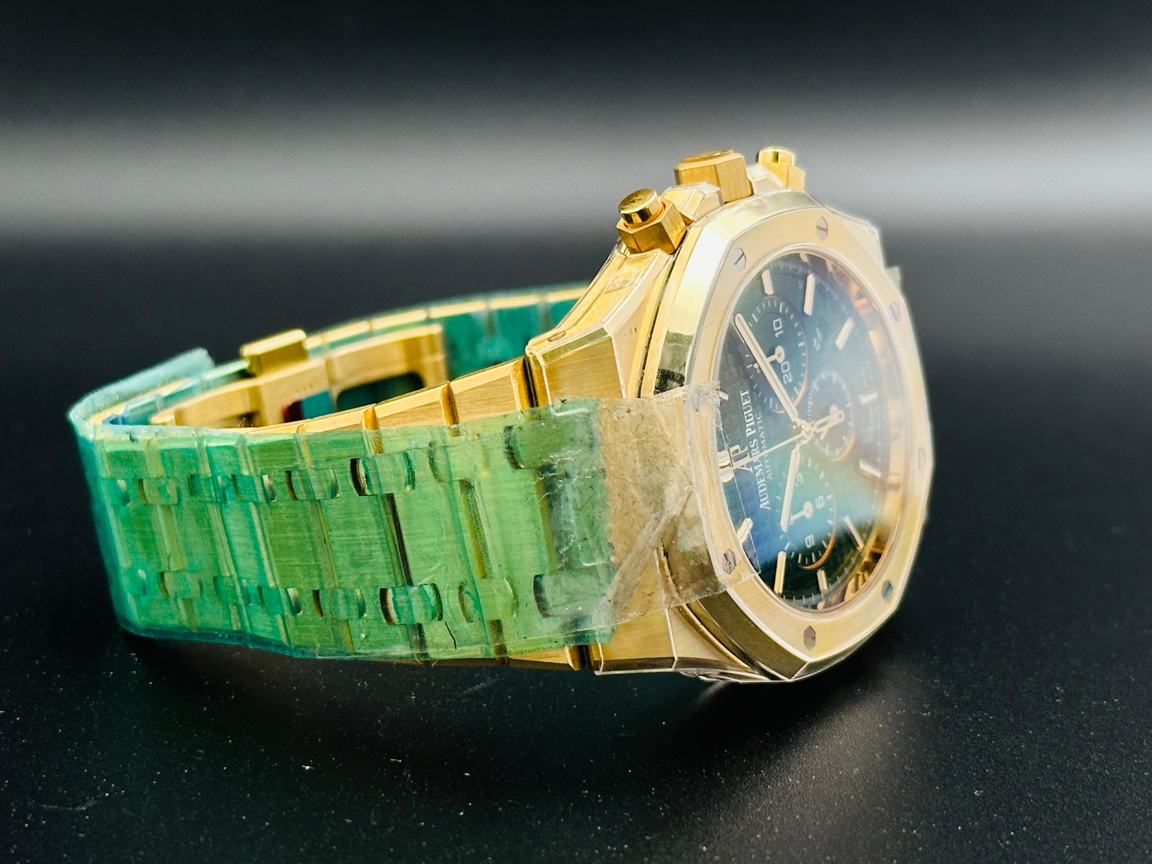 Royal Oak Chronograph Yellow Gold Green Dial Limited 125 Pcs. -  26331BA.OO.1220BA.02