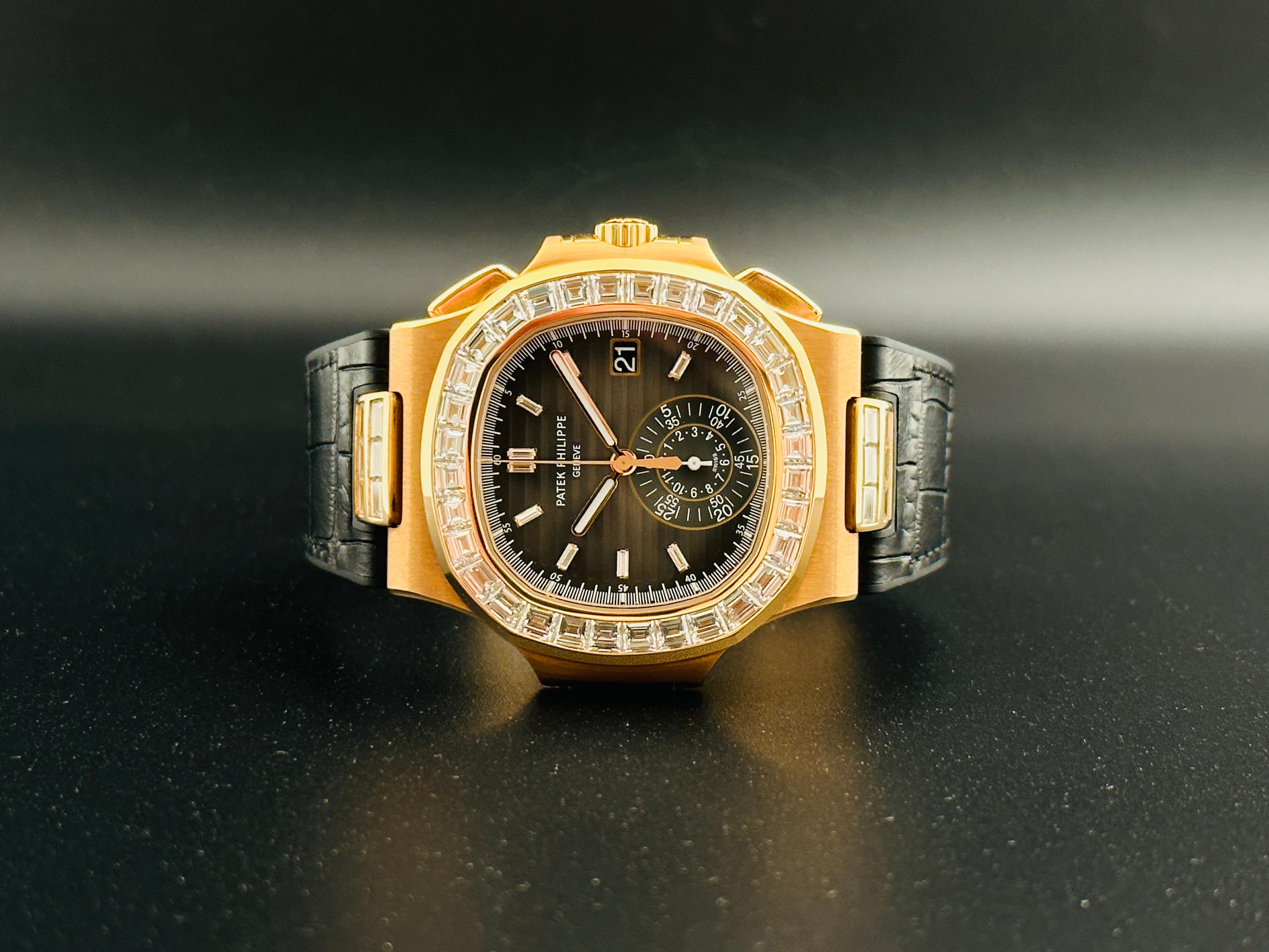 Nautilus Rose Gold Diamond Bezel - 5980/10R-010