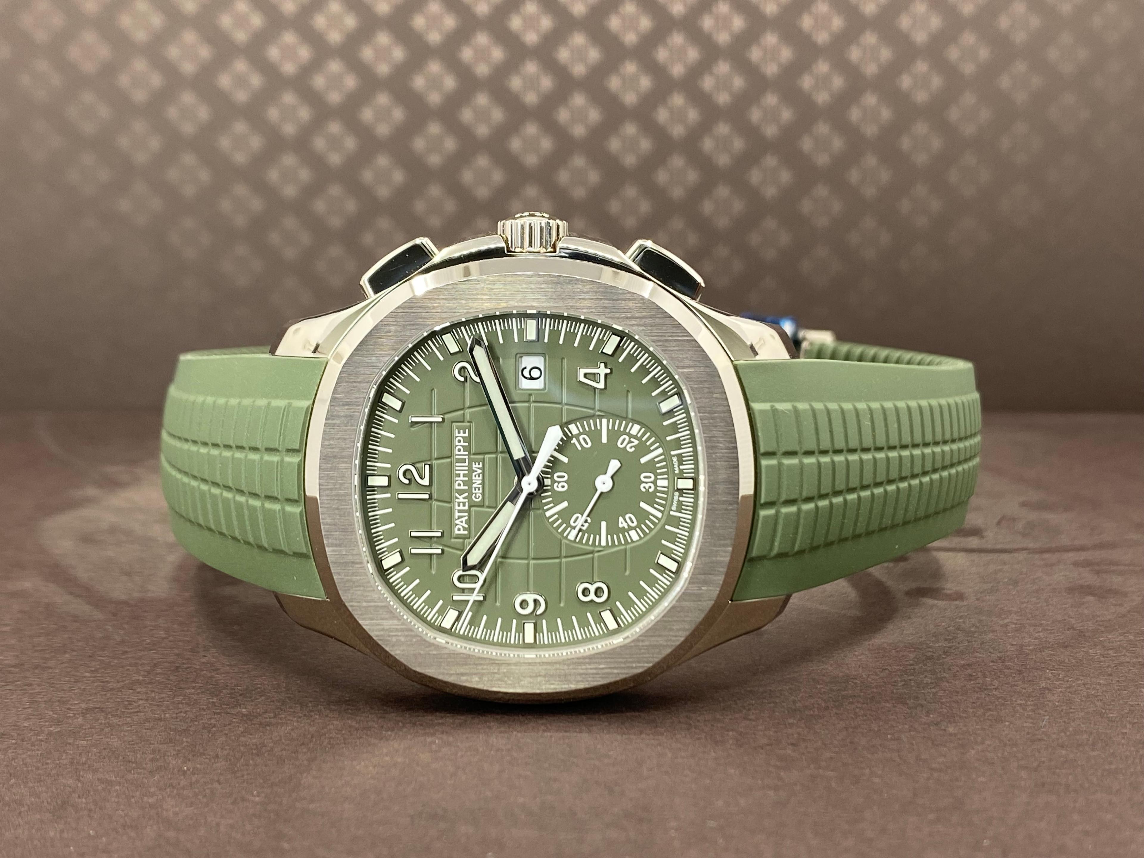 Chronograph White Gold Green Dial - 5968G-010