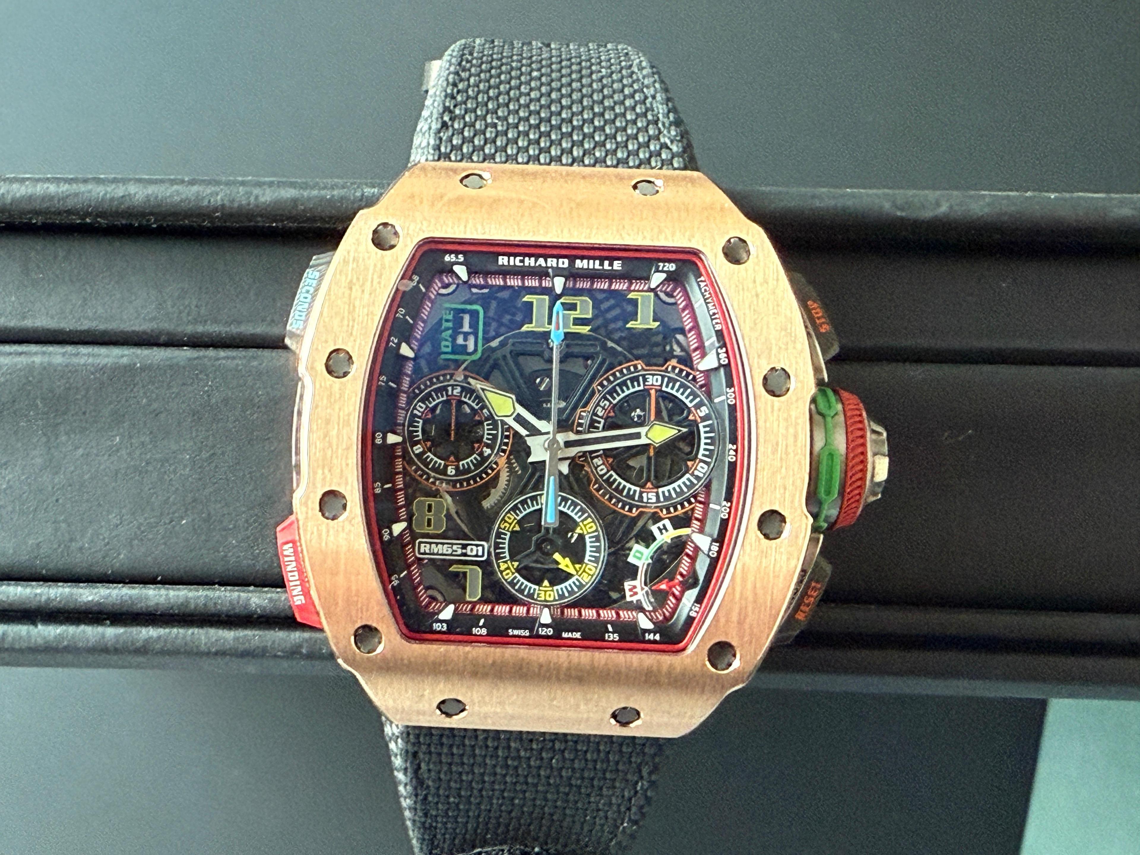 Chronograph Rose Gold Carbon - RM65-01 CA RG